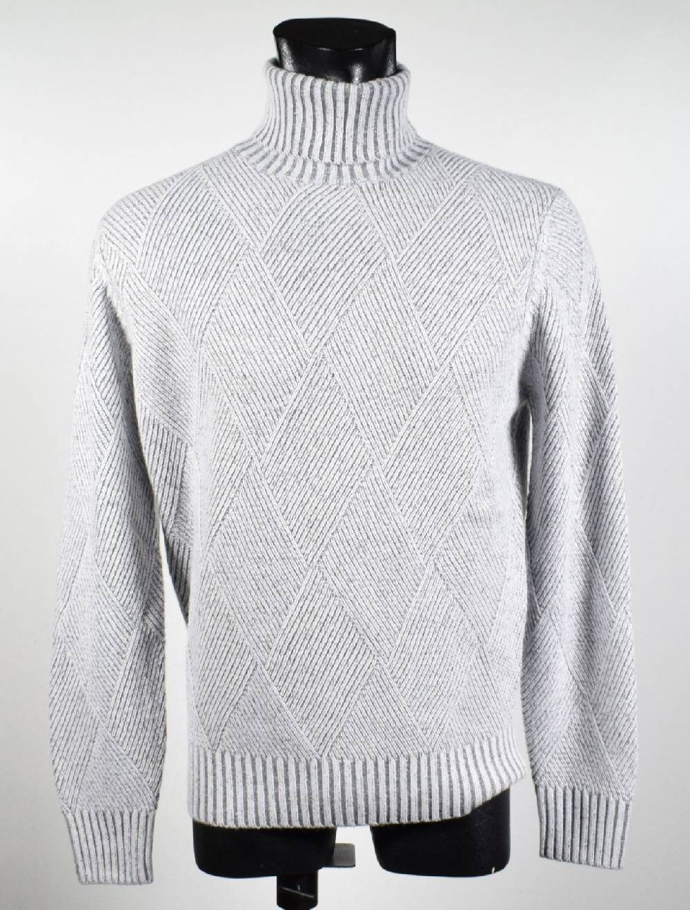 Cavalieri Milano Dolcevita intarsio vanisè cavalieri lana cashmere Offerta