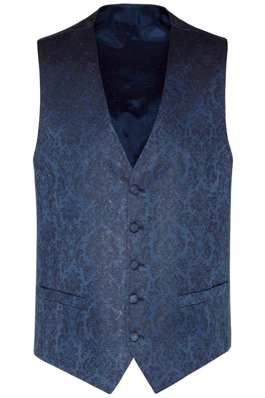 Digel Panciotto gilet blu completo di cravatta e pochette digel cerimonia Hotsell