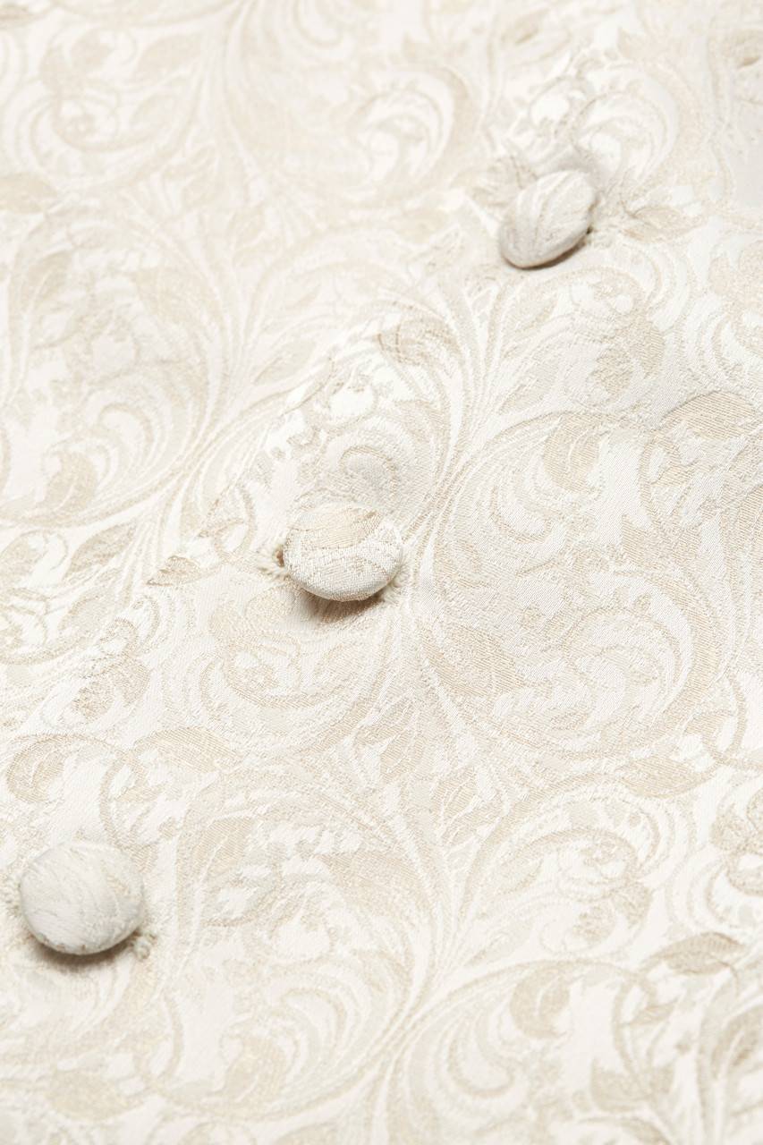 Digel Panciotto elegante cerimonia digel champagne ecru con cravatta Vendita Calda