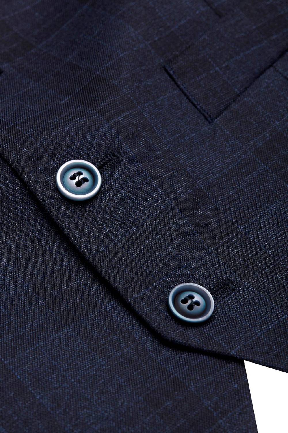 Digel Gilet panciotto moda digel blu a quadri fantasia principe di galles Rilascio limitato