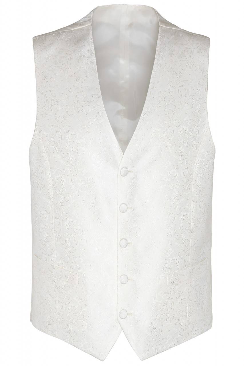 Digel Panciotto gilet completo di cravatta e pochette ecru digel Nuova