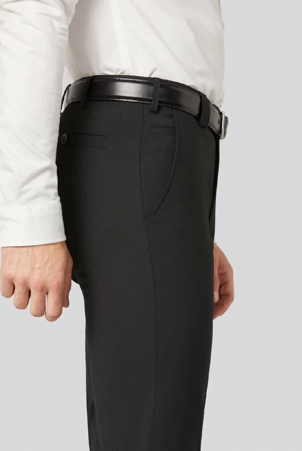 Meyer Pantalone meyer nero regular tropical comfort fit Italy