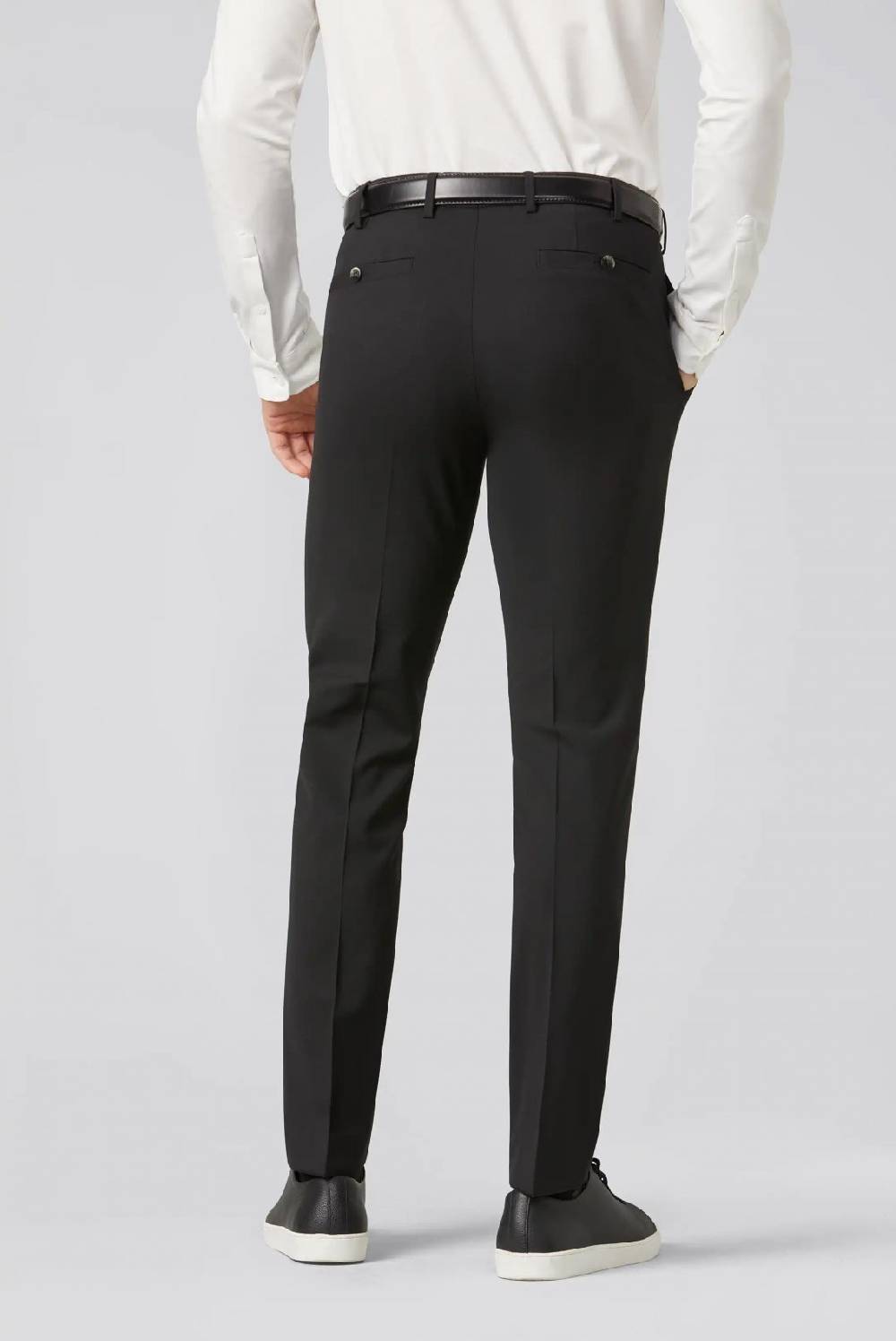 Meyer Pantalone meyer nero regular tropical comfort fit Italy