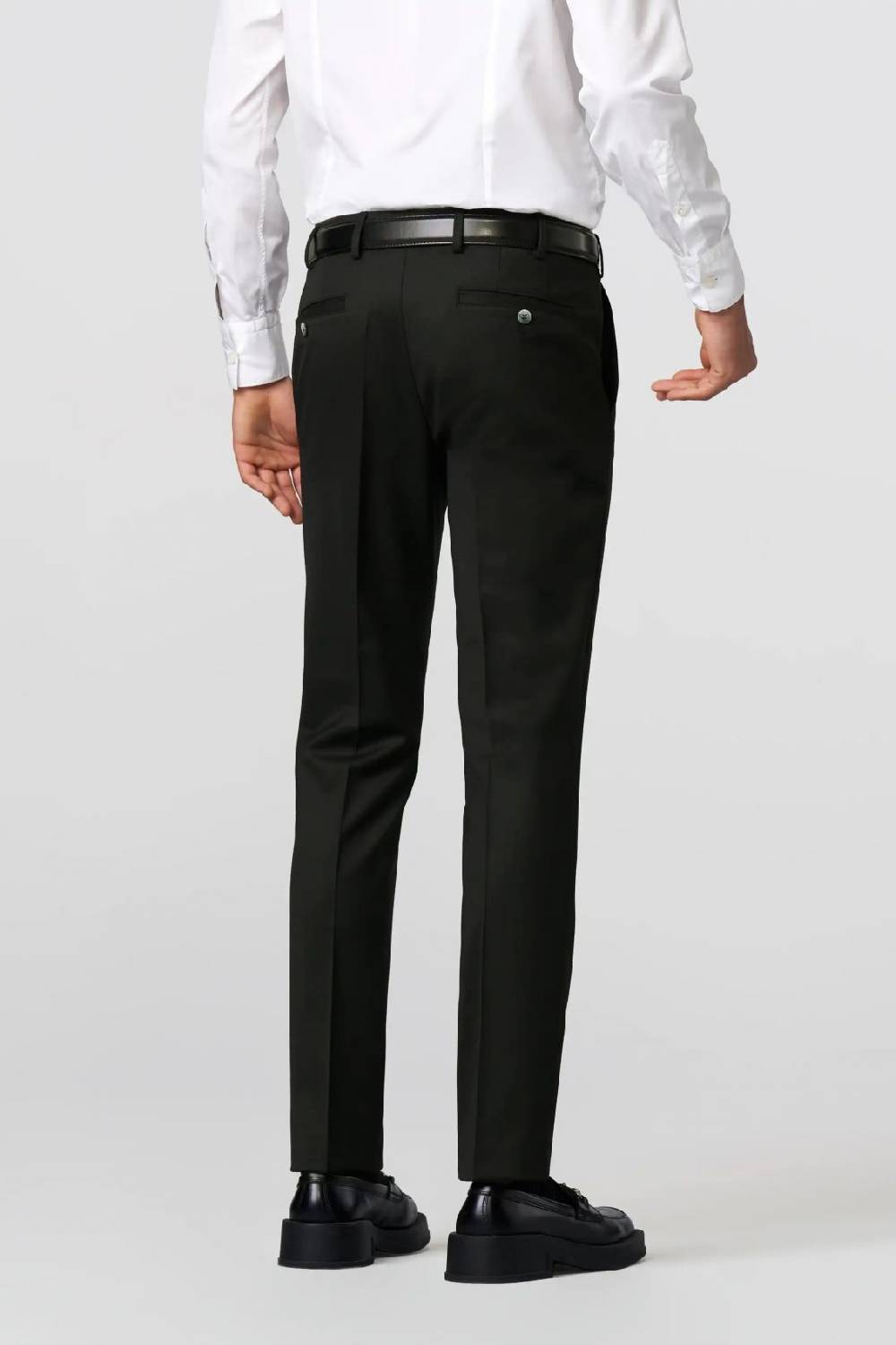 Meyer Pantalone meyer nero in premium soft twill comfort fit Italia