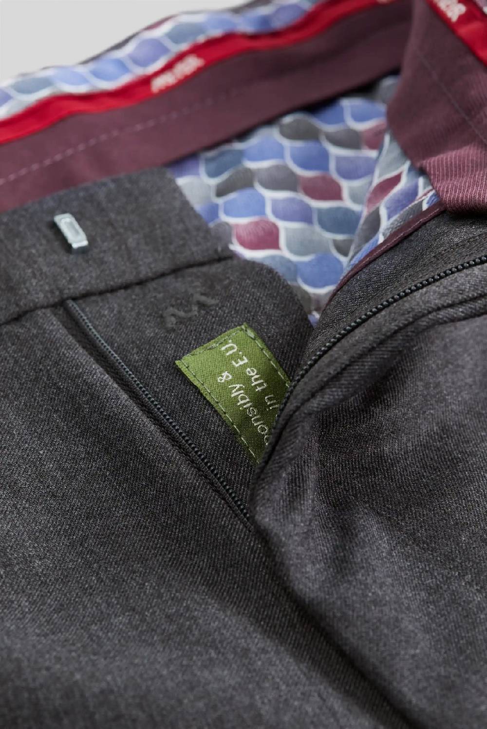 Meyer Pantalone meyer grigio medio in premium soft twill comfort fit 2025