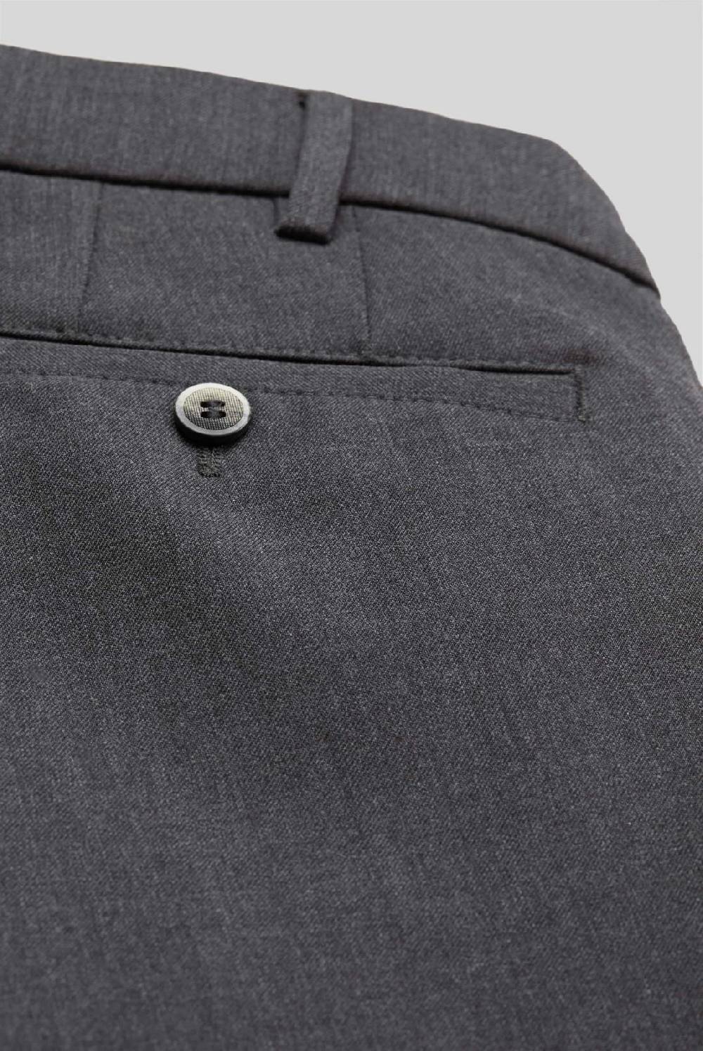 Meyer Pantalone meyer grigio medio in premium soft twill comfort fit 2025