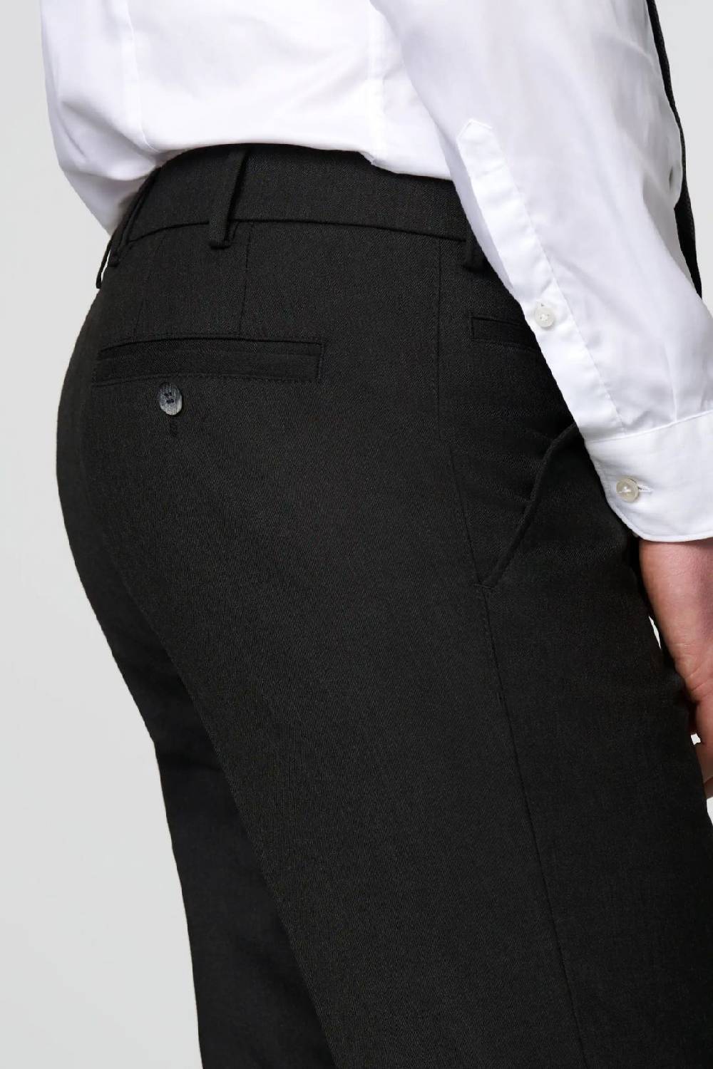 Meyer Pantalone meyer grigio antracite in premium soft twill comfort fit In Linea
