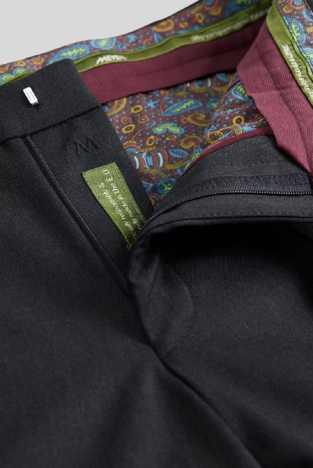 Meyer Pantalone meyer grigio antracite in premium soft twill comfort fit In Linea