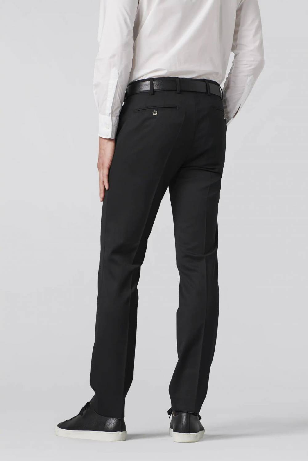 Meyer Pantalone meyer nero in twill teflon stretch Vendita