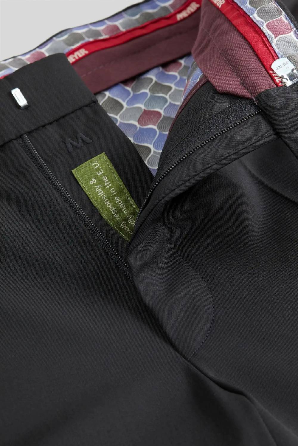 Meyer Pantalone nero meyer travel twill modern fit Spedizione Gratuita