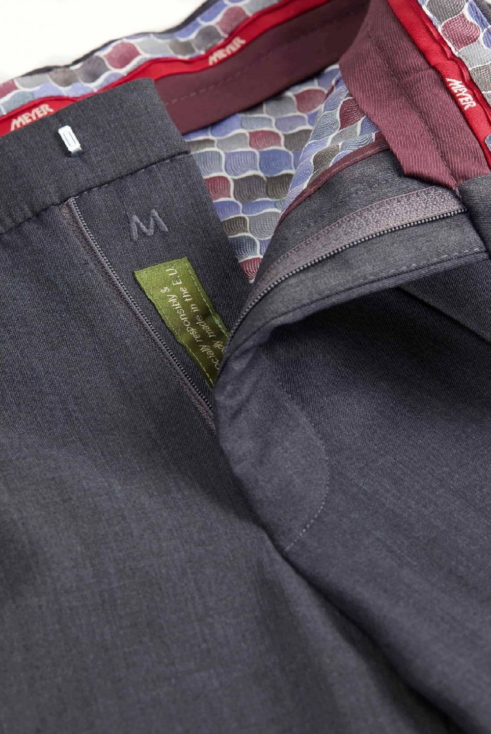 Meyer Pantalone grigio medio meyer travel twill modern fit Pezzi Unici
