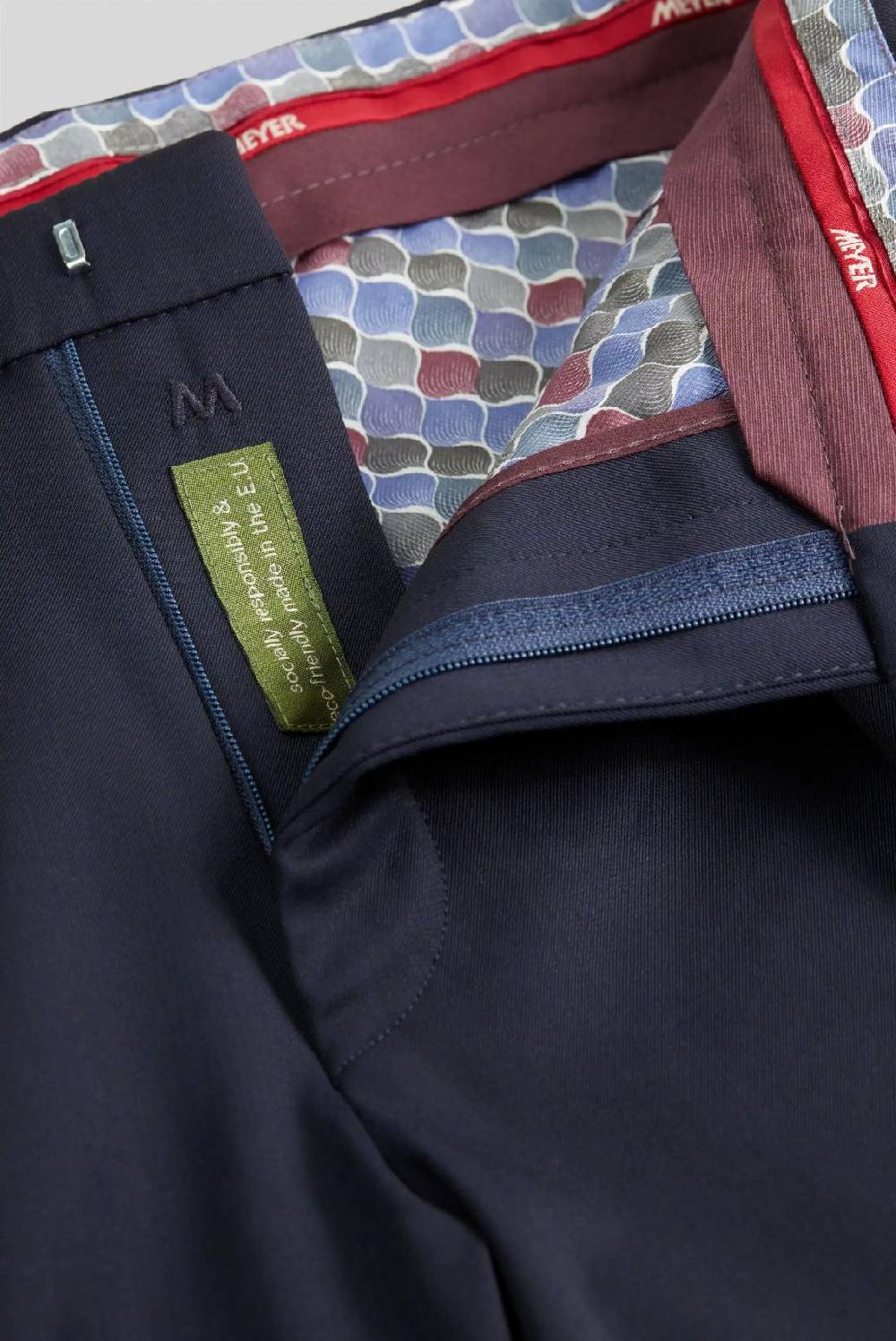 Meyer Pantalone blu meyer travel twill modern fit Soddisfazione Garantita