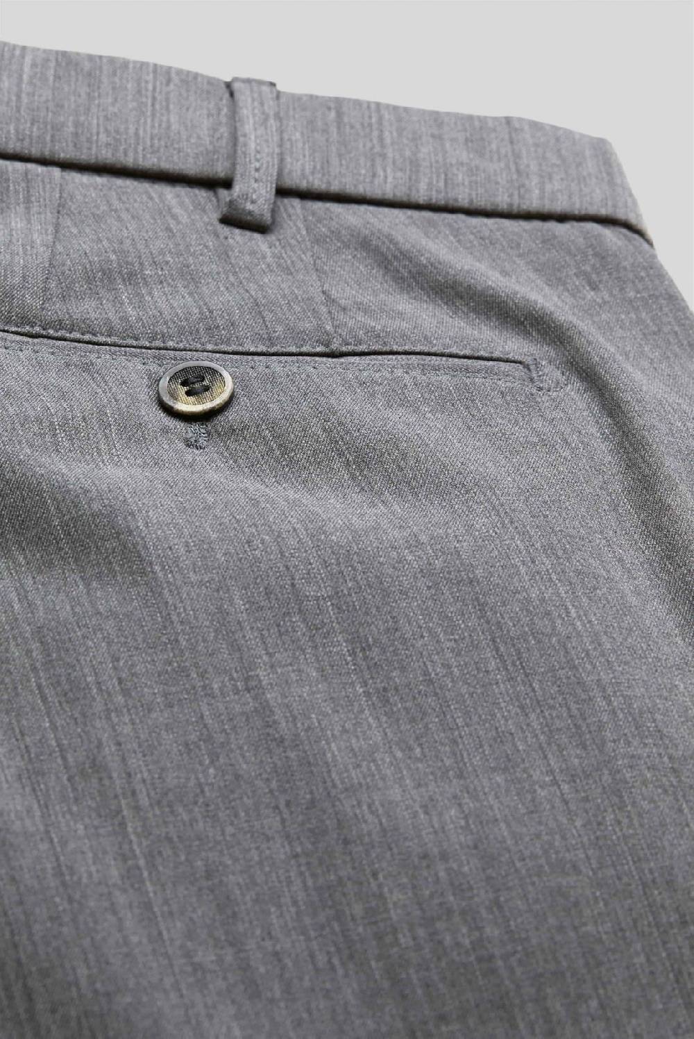 Meyer Pantalone grigio chiaro meyer travel twill modern fit Qualità Garantita