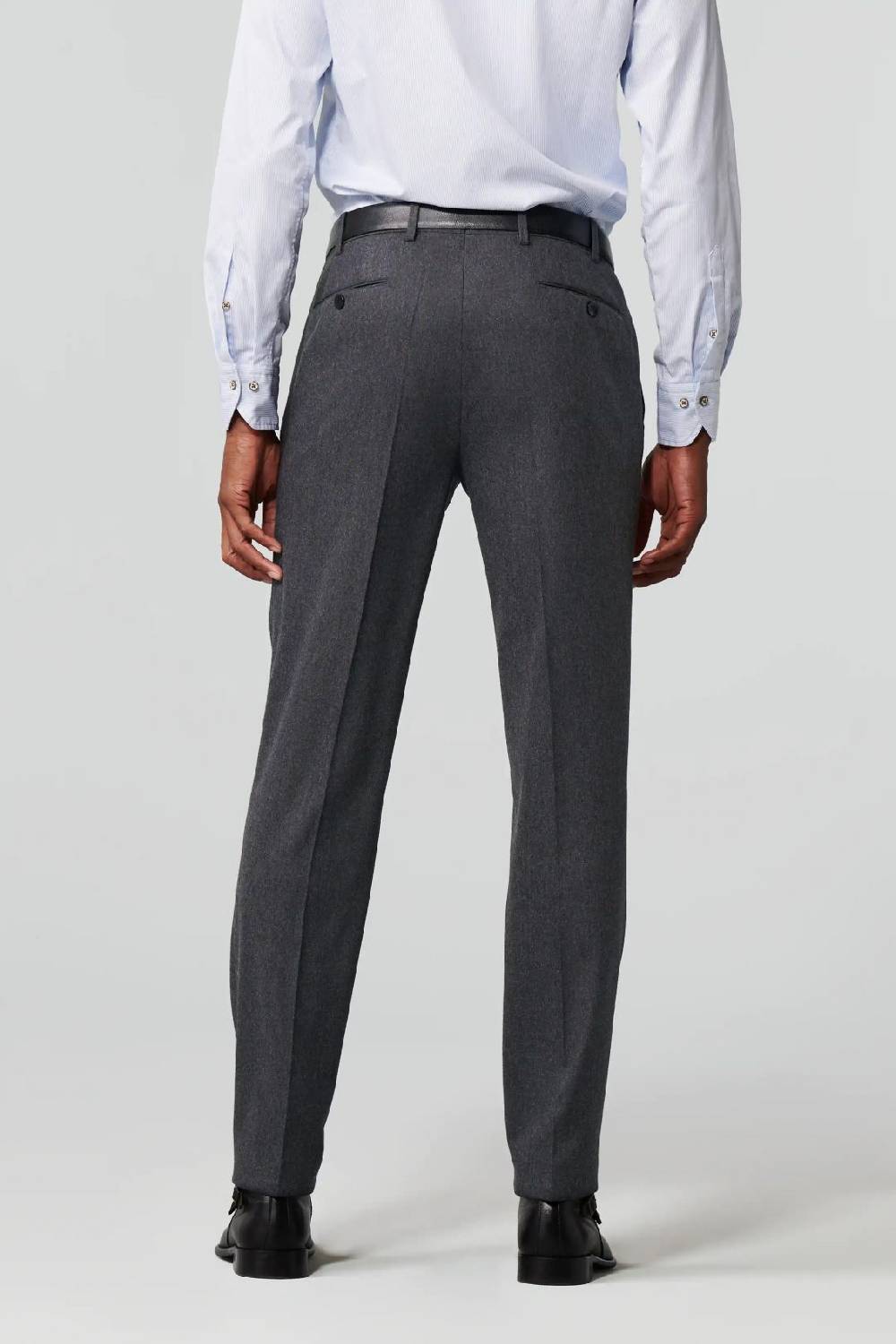 Meyer Pantalone grigio medio meyer in flanella naturalmente caldo antipiega Negozi Online