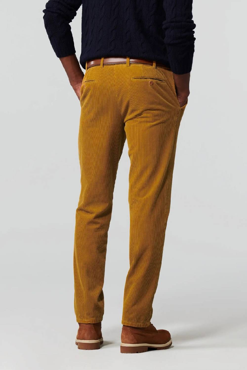 Meyer Pantalone color ambra meyer in velluto a coste luxury modern fit Consegna Veloce