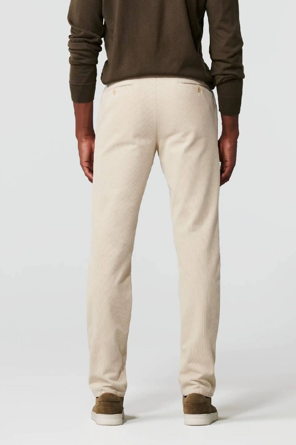 Meyer Pantalone avorio meyer in velluto a coste luxury modern fit Promozione Limitata