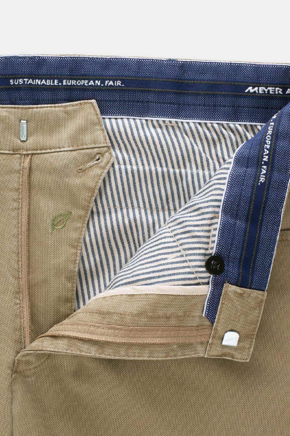 Meyer Pantalone modern fit color pietra meyer cotone microstruttura stretch Shopping Online