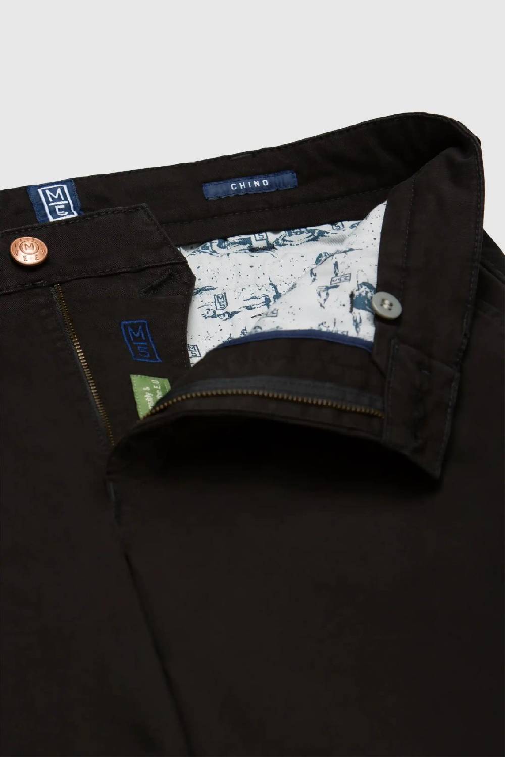 Meyer Pantalone regular fit nero cotone bio stretch m5 by meyer Novità
