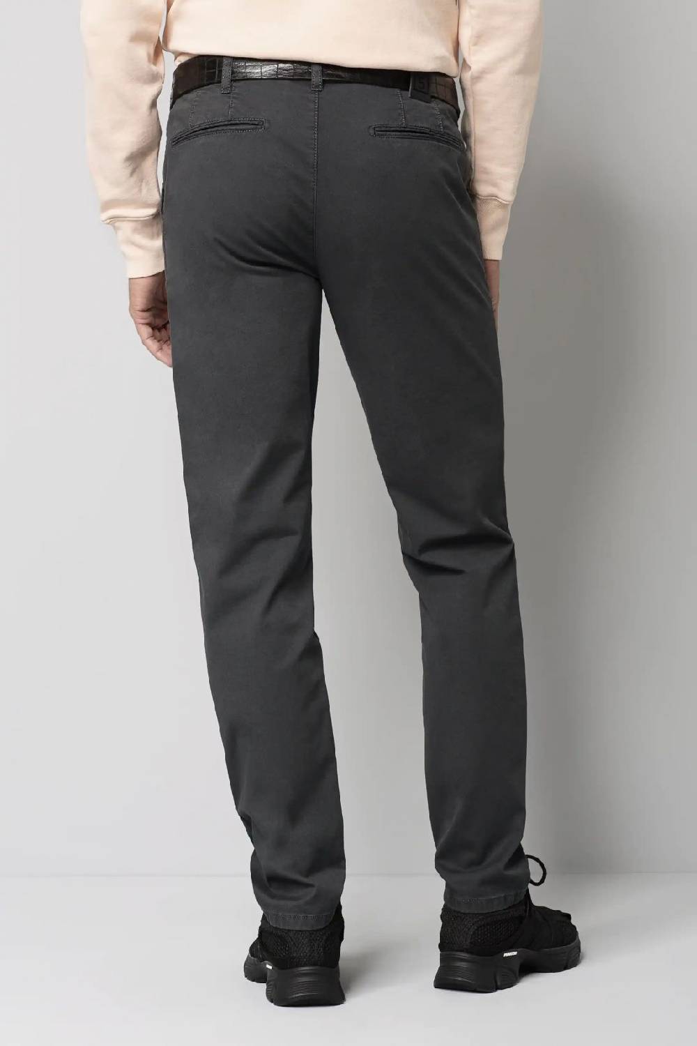 Meyer Pantalone regular fit grigio antracite cotone bio stretch m5 by meyer Presa