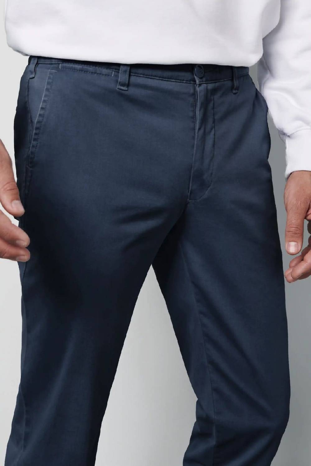 Meyer Pantalone regular fit blu marine cotone bio stretch m5 by meyer Offerta