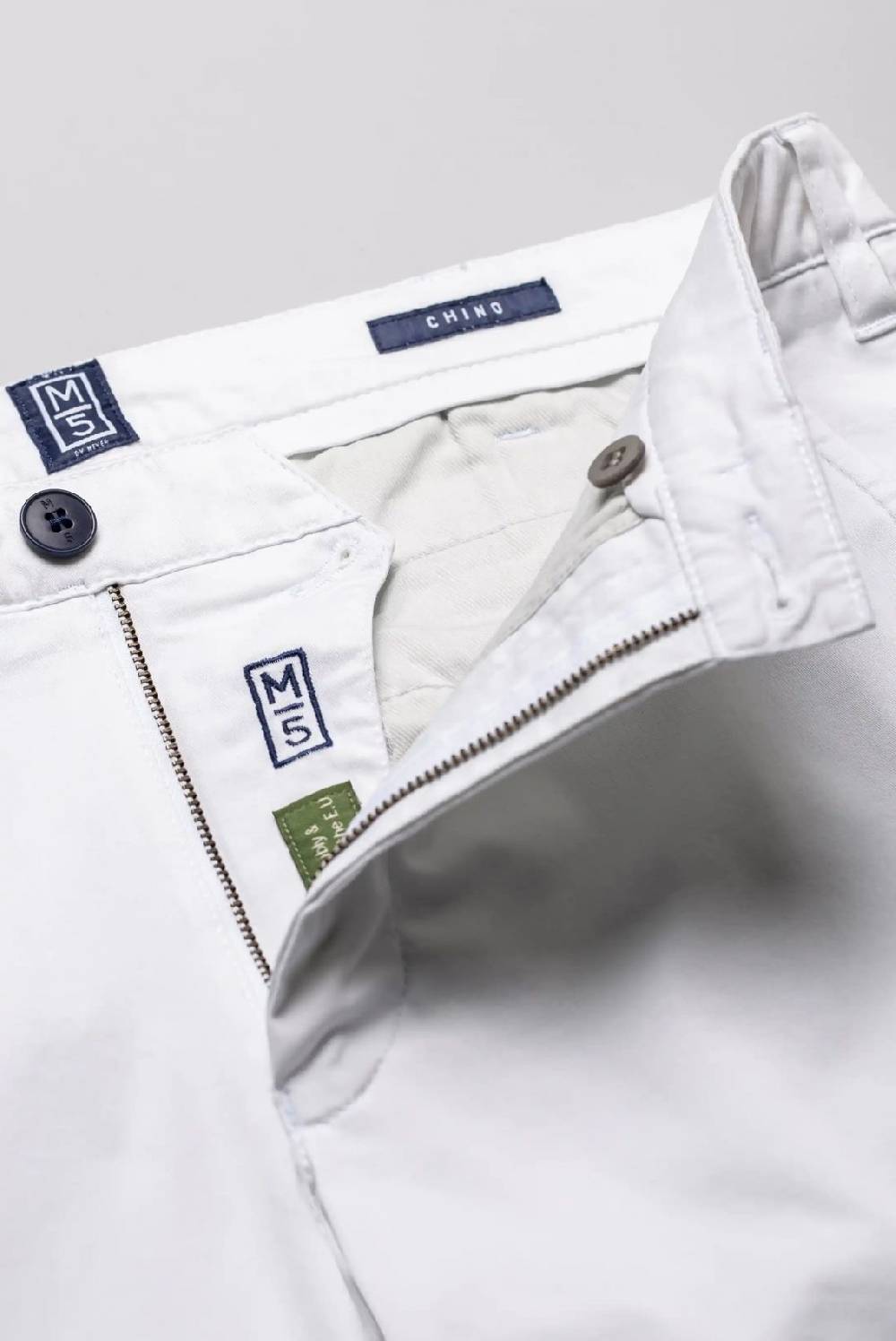 Meyer Pantalone regular fit bianco cotone bio stretch m5 by meyer Economico