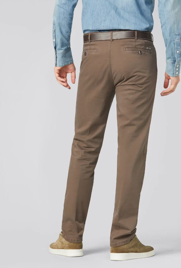 Meyer Pantalone color pietra meyer in cotone stretch drop quattro comfort fit Outlet