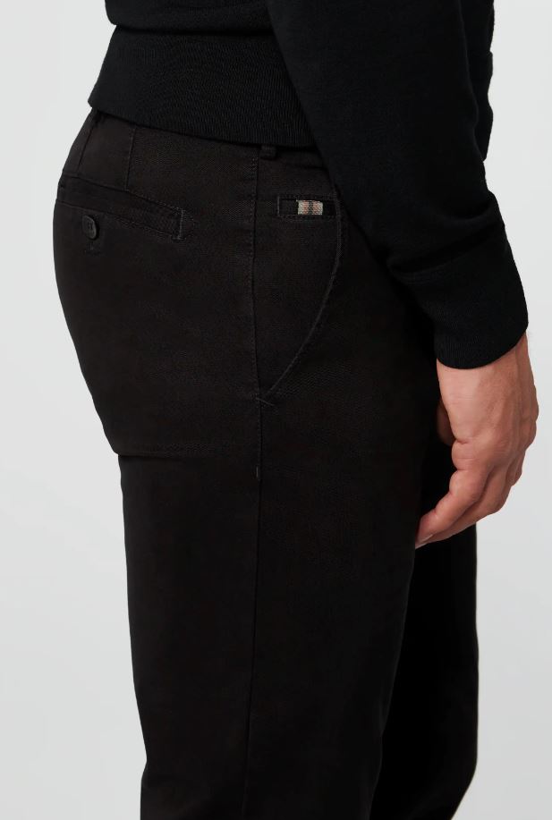 Meyer Pantalone nero meyer in cotone stretch drop quattro comfort fit In Vendita
