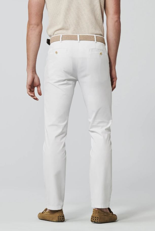 Meyer Pantalone bianco meyer in cotone stretch drop quattro comfort fit Hotsell