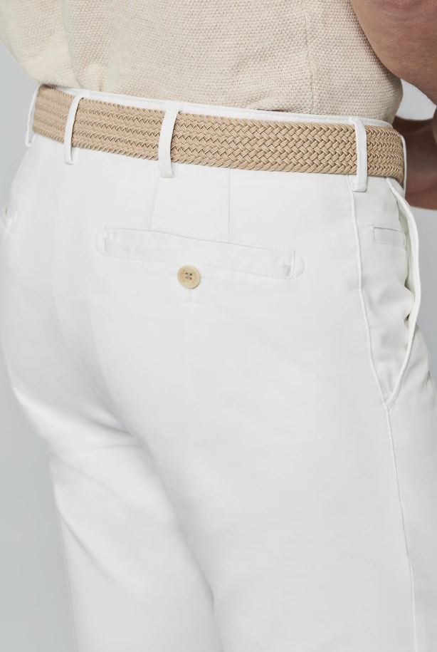 Meyer Pantalone bianco meyer in cotone stretch drop quattro comfort fit Hotsell