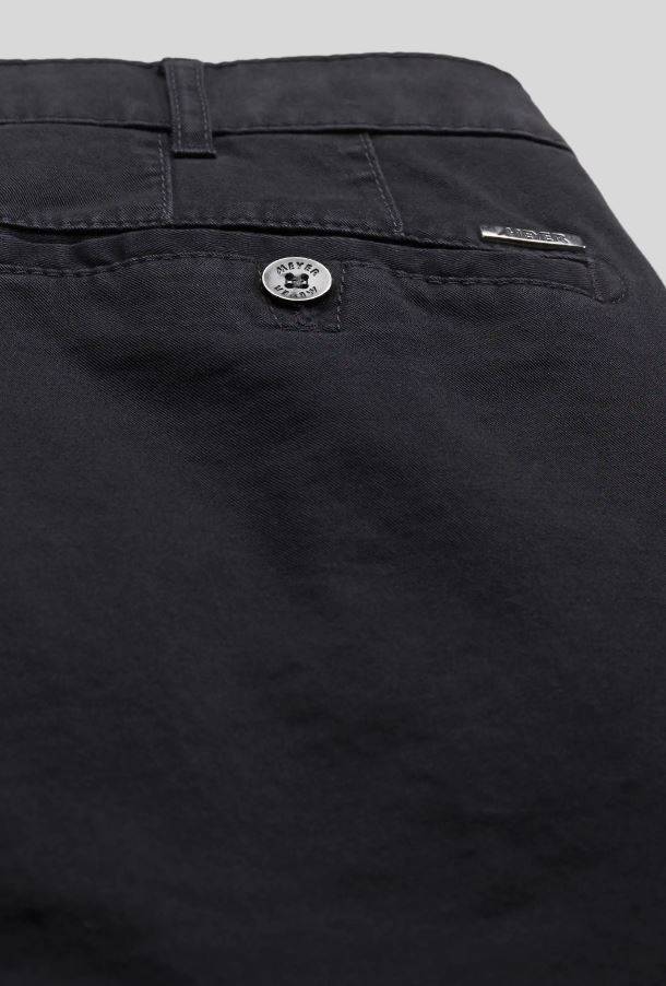 Meyer Pantalone blu meyer in cotone stretch drop quattro comfort fit Vendita Economica