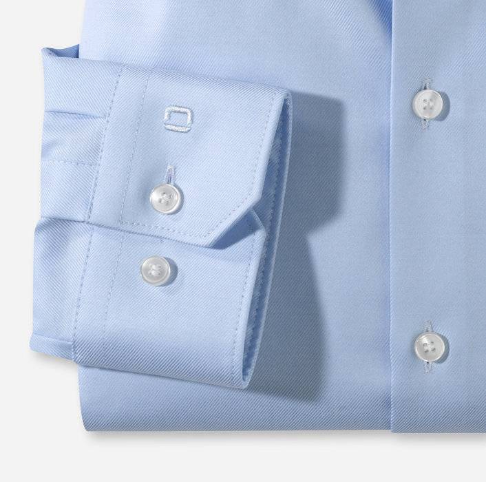 Olymp Camicia celeste super slim fit olymp cotone twill stretch Negozio