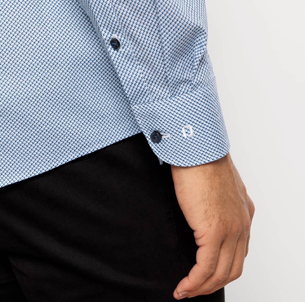 Olymp Camicia olymp level five slim fit olymp cotone stretch stampato Moda