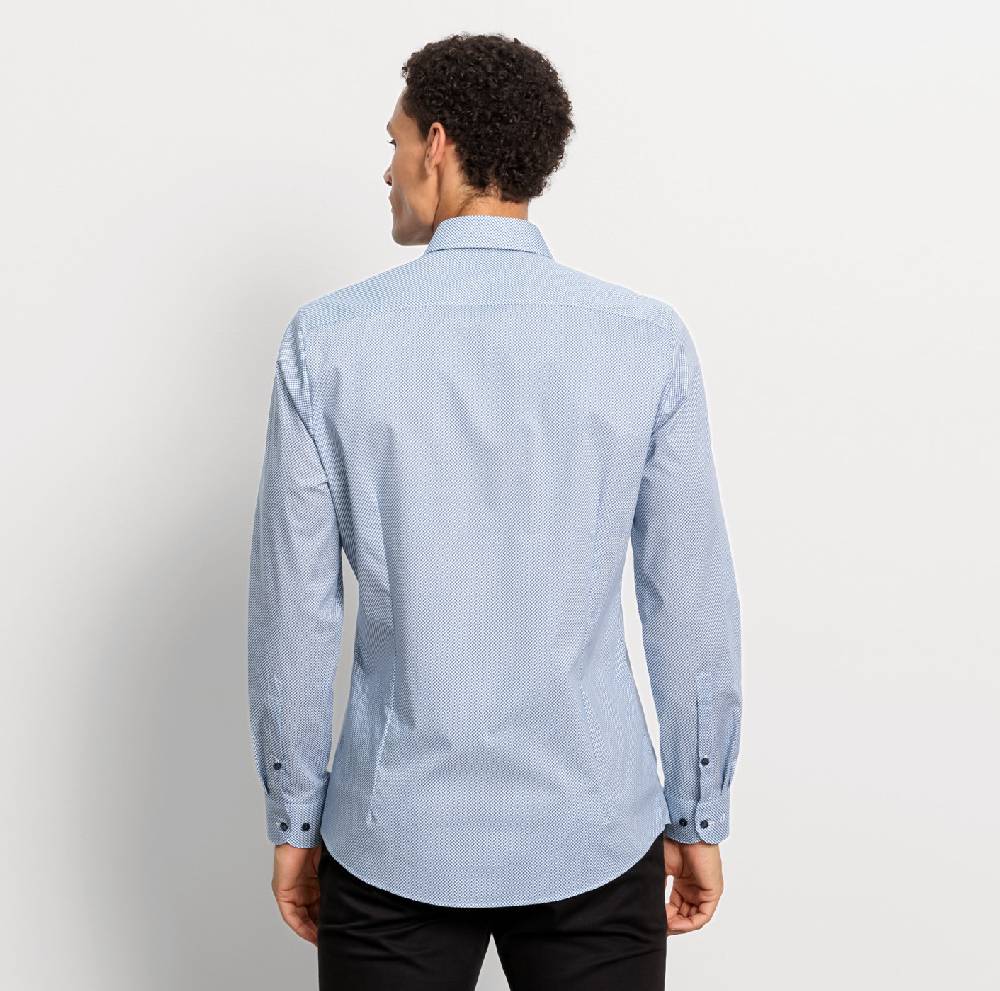 Olymp Camicia olymp level five slim fit olymp cotone stretch stampato Moda