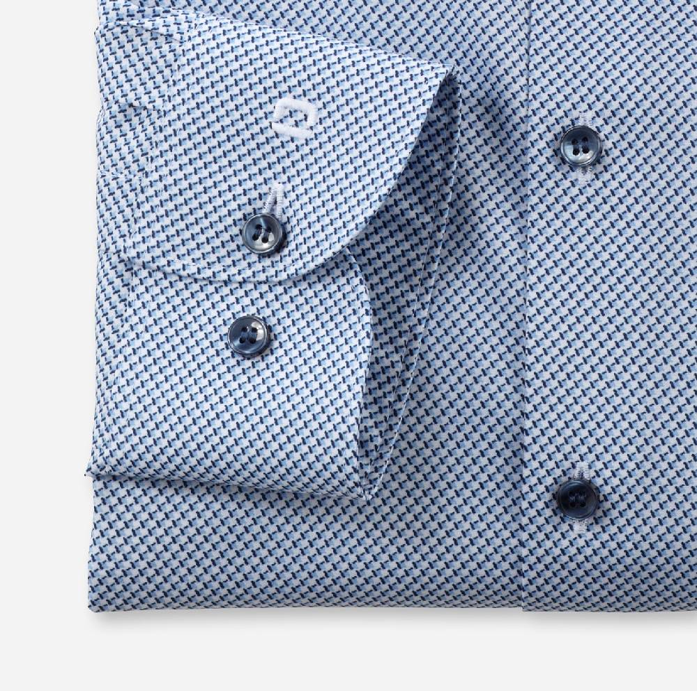 Olymp Camicia olymp level five slim fit olymp cotone stretch stampato Moda