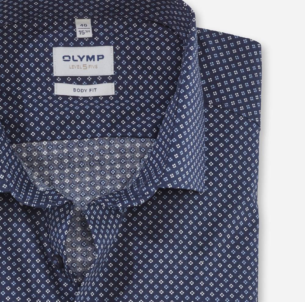 Olymp Camicia slim fit olymp cotone stretch stampato 2025