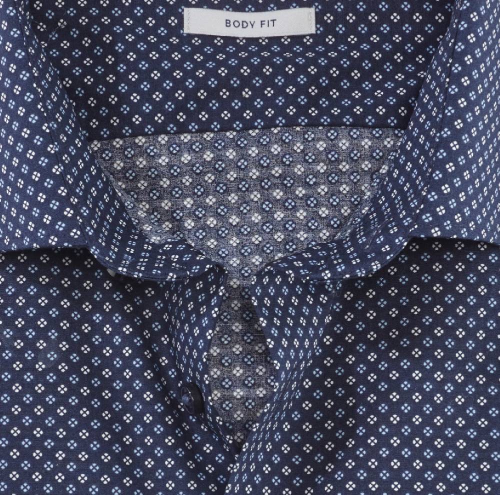 Olymp Camicia slim fit olymp cotone stretch stampato 2025