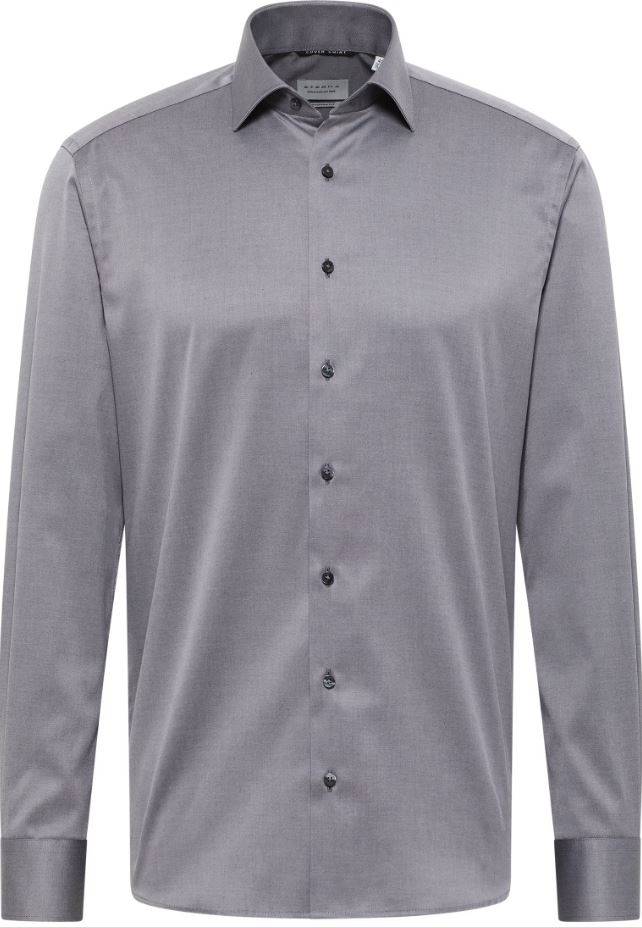 Eterna Camicia grigia eterna modern fit collo classico italiano Pezzi Unici
