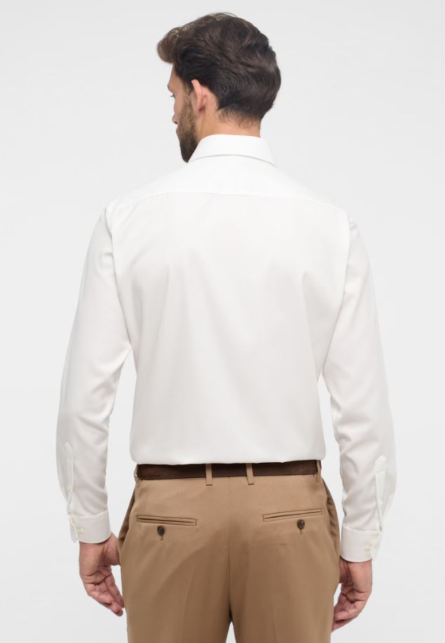 Eterna Camicia beige eterna modern fit collo classico italiano Negozi Online