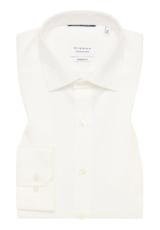 Eterna Camicia beige eterna modern fit collo classico italiano Negozi Online