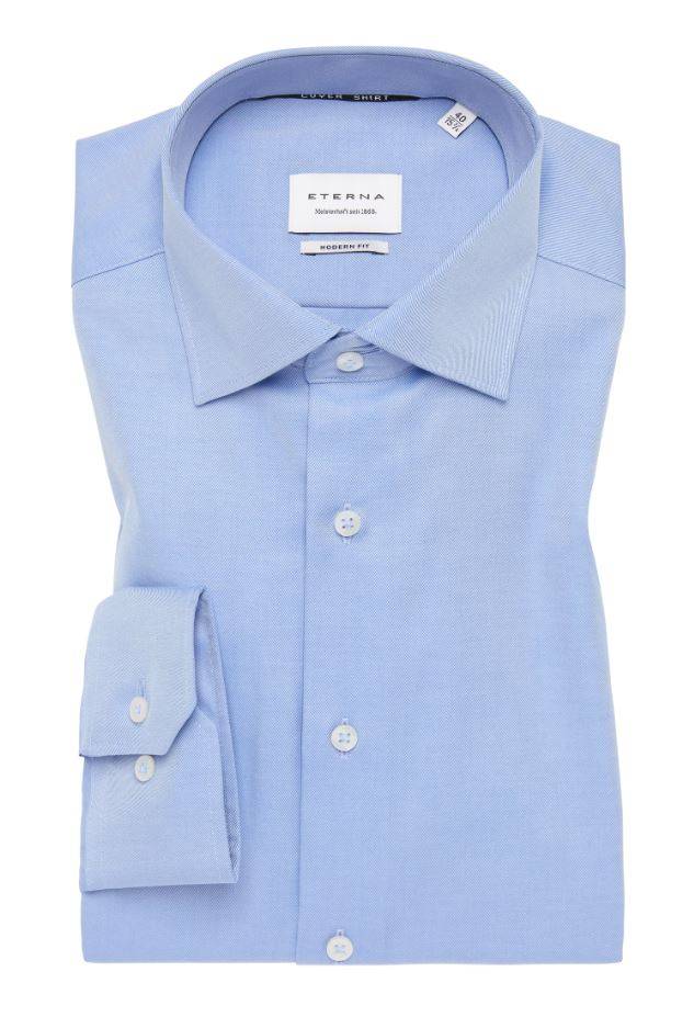 Eterna Camicia azzurra eterna modern fit collo classico italiano Acquista Ora