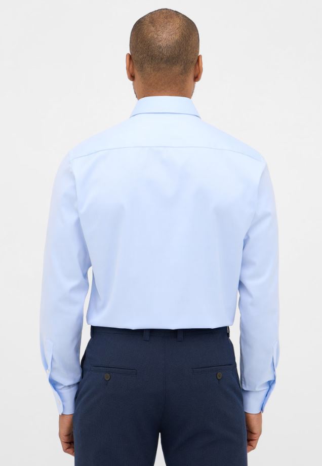Eterna Camicia celeste eterna modern fit collo classico italiano Consegna Veloce