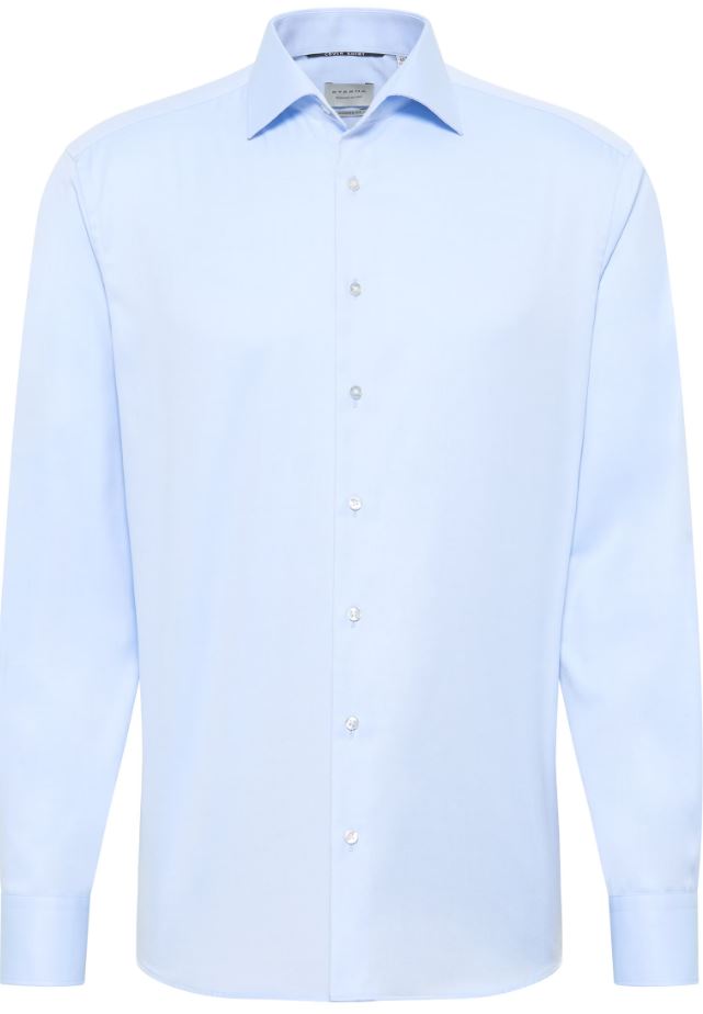 Eterna Camicia celeste eterna modern fit collo classico italiano Consegna Veloce