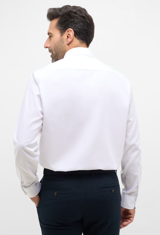 Eterna Camicia bianca eterna comfort fit in popeline no stiro Shopping Online