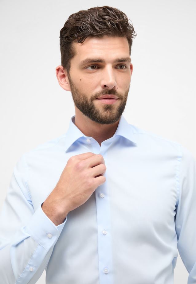 Eterna Camicia eterna slim fit in cotone popeline facile stiro Affare Del Giorno