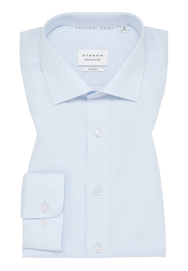 Eterna Camicia eterna slim fit in cotone popeline facile stiro Affare Del Giorno