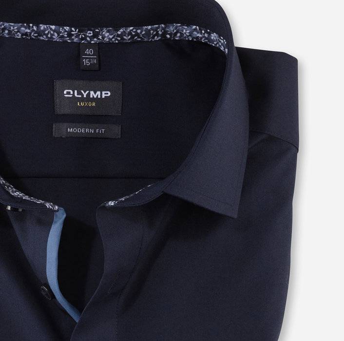 Olymp Camicia olymp blu scuro modern fit con taschino Outlet