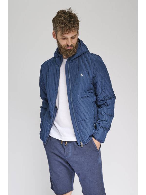 Vela Blu Giacca sportiva con cappuccio vela blu modern fit