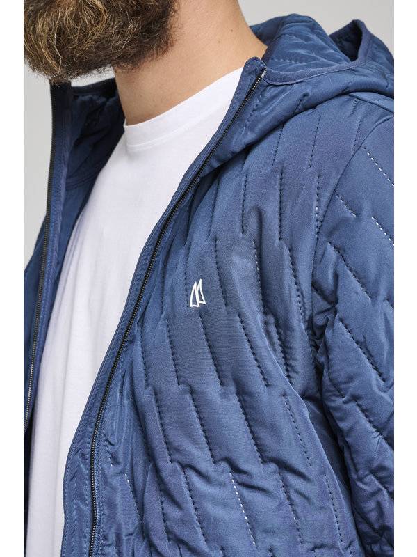 Vela Blu Giacca sportiva con cappuccio vela blu modern fit Vendita Economica