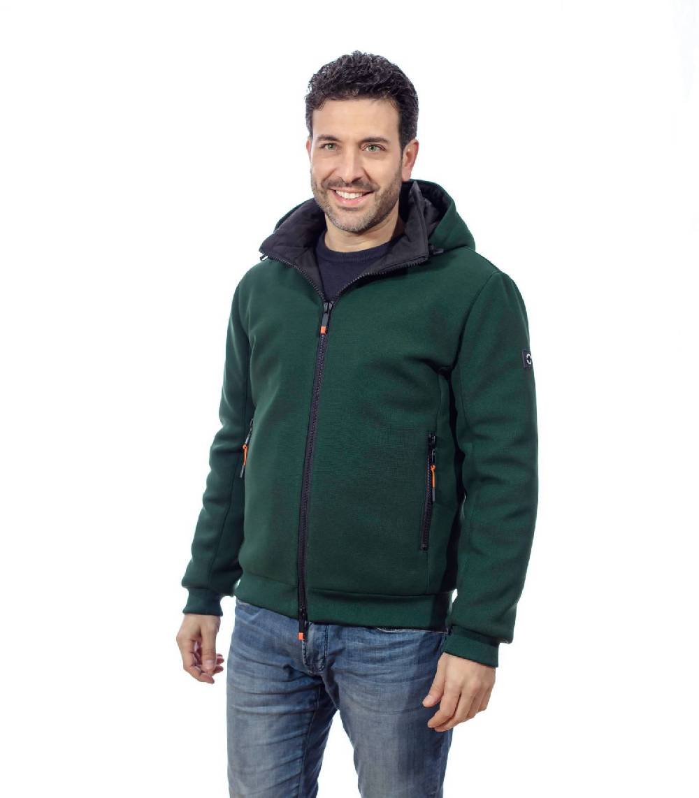 Adimari Giubbino verde adimari con cappuccio Nuova