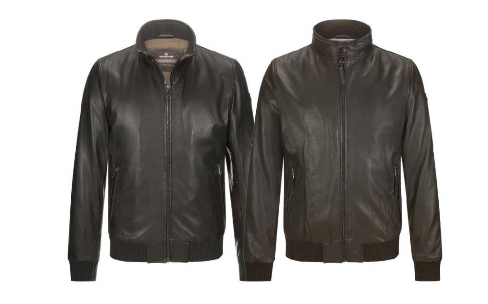 Milestone Bomber giubbino nero in pelle milestone Moda